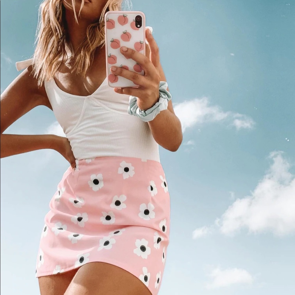 Shelly Floral Mini Skirt